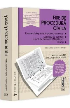 Coperta cărții Fise de procedura civila 2025 Ed.12 - Andreea Ciurea, Ioana Veronica Varga