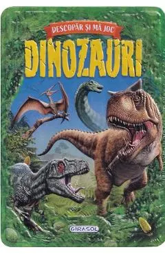 Coperta cărții Dinozauri. Descopar si ma joc