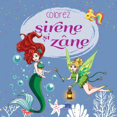 Coperta cărții Colorez sirene și zăne