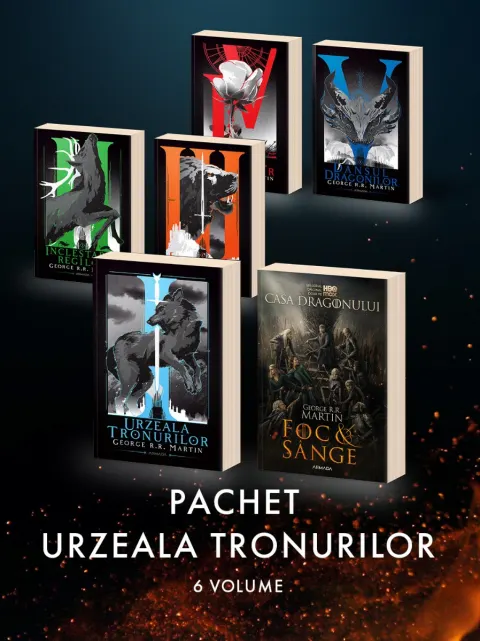 Coperta cărții Pachet Urzeala Tronurilor 1-5 + Foc și sânge