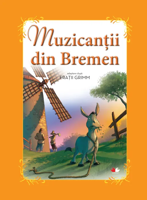 Coperta cărții Muzicanții din Bremen. Carte gigant