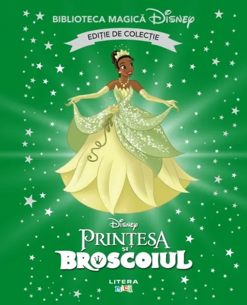 Coperta cărții Printesa si broscoiul. Disney. Biblioteca magica. Editie de colectie