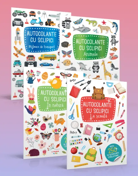 Coperta cărții Pachet Cu sclipici (4 carti)