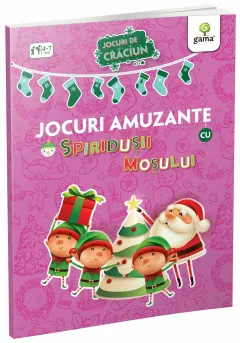 Coperta cărții Jocuri amuzante cu spiridușii Moșului