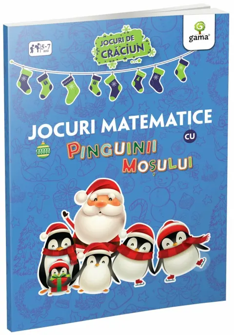 Coperta cărții Jocuri matematice cu pinguinii Moșului
