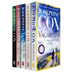 Coperta cărții Josephine Cox Queenie And Emma Grady Sagas 5 Books Collection Set (her Father's Sins, Let Loose The Tigers, Outcast, Alley Urchin, Vagabonds)