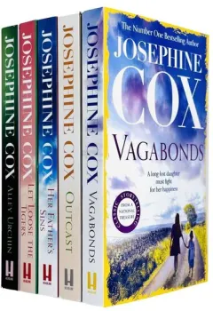 Coperta cărții Josephine Cox Queenie And Emma Grady Sagas 5 Books Collection Set (her Father's Sins, Let Loose The Tigers, Outcast, Alley Urchin, Vagabonds)