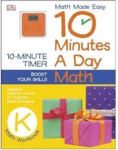 Coperta cărții 10 Minutes a Day : Math, Kindergarten, DK Publishing