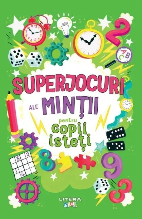 Coperta cărții Superjocuri ale mintii pentru copii isteti