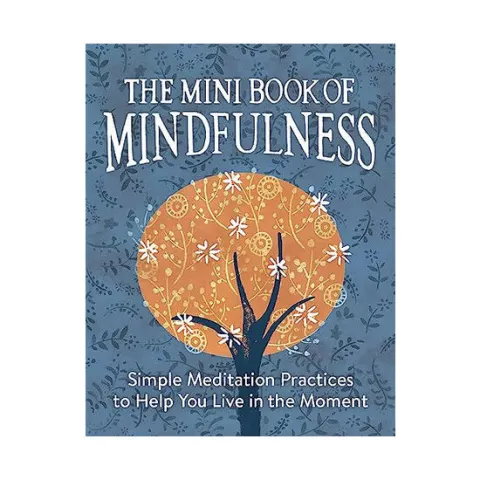 Coperta cărții The mini book of mindfulness: simple meditation practices to help you live in the moment