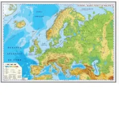 Coperta cărții Europa. Harta fizica si politica 700x500mm (fara sipci)