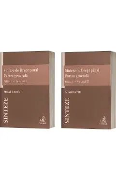 Coperta cărții Sinteze de Drept penal. Partea generala Vol.1 + Vol.2 Ed.6