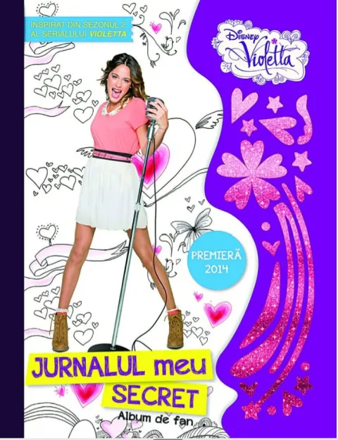 Coperta cărții Disney. Violetta. Jurnalul meu secret. Album de fan