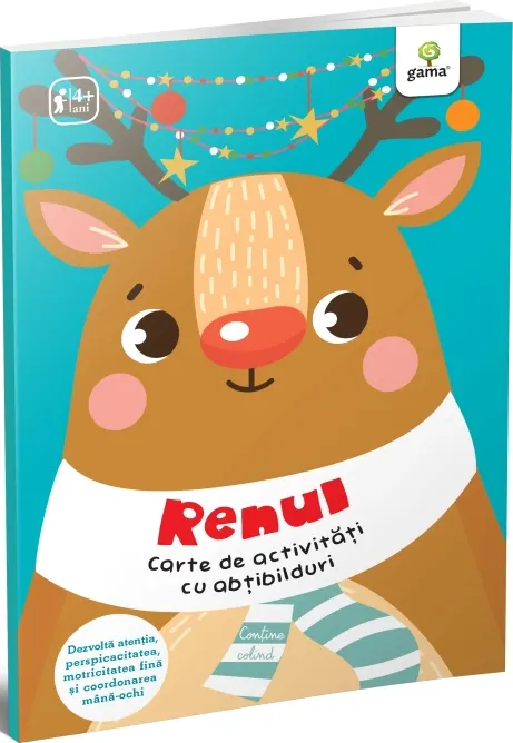 Coperta cărții Renul. Carte de activități cu abțibilduri
