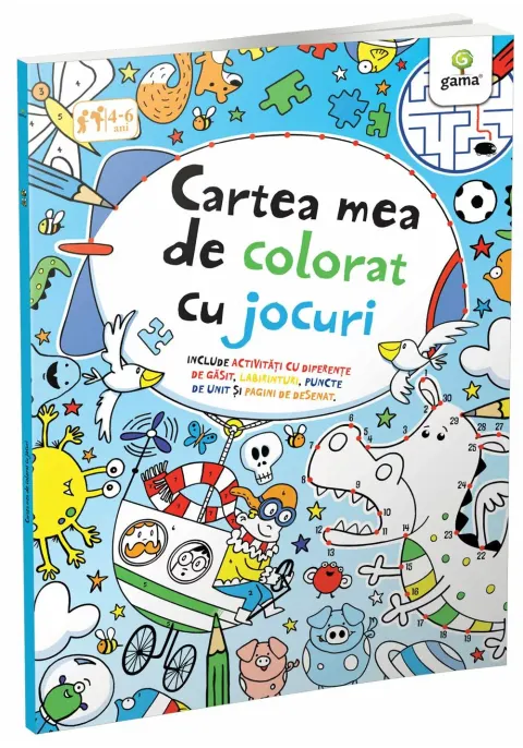 Coperta cărții Cartea mea de colorat cu jocuri