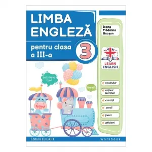 Coperta cărții Limba engleza pentru clasa 3. Workbook
