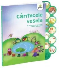 Coperta cărții Cantecele vesele. Carte cu sunete