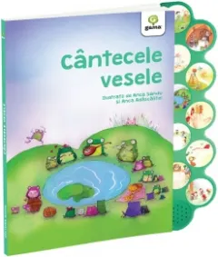 Coperta cărții Cantecele vesele. Carte cu sunete