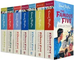 Coperta cărții Enid Blyton Famous Five Collection 1-7 Books Set 21 Stories (3 Books in 1)