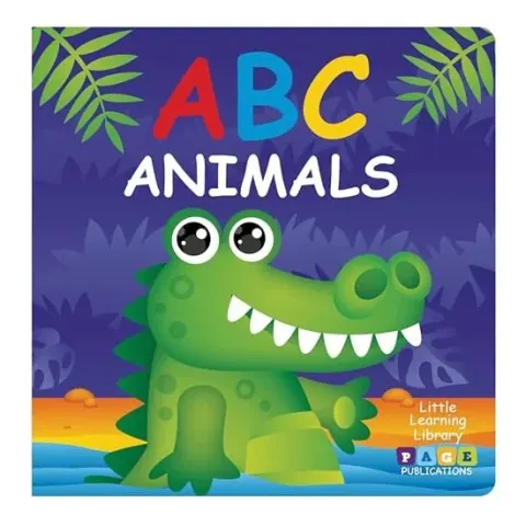 Coperta cărții Page Publications Collection - ABC Animals Padded Board Book - Early Learning for Preschoolers - Best Activity Book - Perfect for Age 1 to 4,