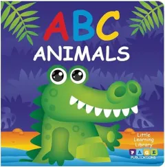 Coperta cărții Page Publications Collection - ABC Animals Padded Board Book - Early Learning for Preschoolers - Best Activity Book - Perfect for Age 1 to 4,