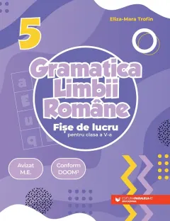 Coperta cărții Gramatica limbii române. Fișe de lucru pentru clasa a V-a