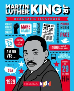 Coperta cărții Martin Luther King Jr. Biografie ilustrată