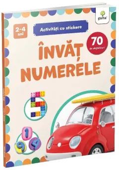 Coperta cărții Invat numerele/ Activitati cu stickere