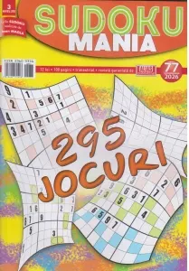 Coperta cărții Sudoku mania. Numarul 77/2026