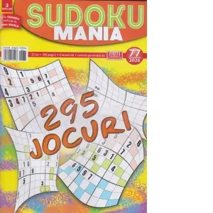 Coperta cărții Sudoku mania. Numarul 77/2026