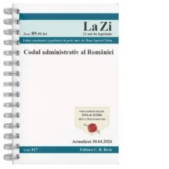 Coperta cărții Codul administrativ al Romaniei. Cod 817. Actualizat la 30.04.2026