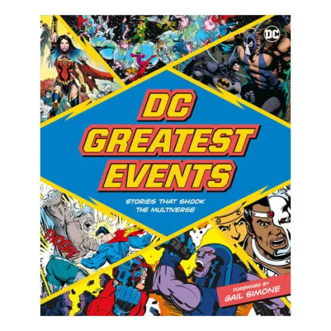 Coperta cărții DC greatest events: stories that shook the multiverse