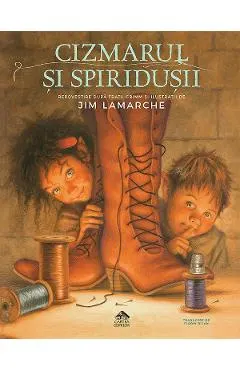 Coperta cărții Cizmarul si spiridusii - Jim LaMarche