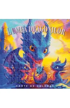 Coperta cărții Lumea dragonilor. Carte de colorat