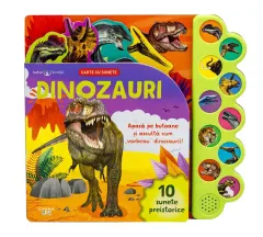 Coperta cărții Bebe invata. Dinozauri. Carte cu sunete