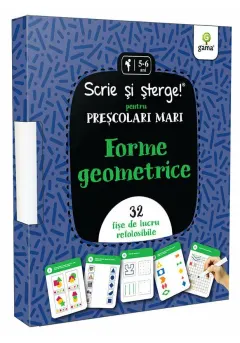 Coperta cărții Forme geometrice/Scrie și șterge!