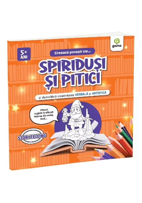 Coperta cărții Creeaza povesti cu... SPIRIDUSI SI PITICI