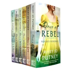 Coperta cărții Mary Jo Putney Rogues Redeemed Collection 6 Books Set (once A Soldier, Once A Rebel, Once A Scoundrel, Once A Spy, Once Dishonored, Once A Laird)