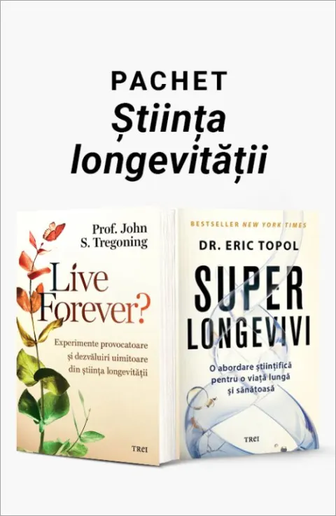 Coperta cărții Pachet Știința longevității. Live Forever?/Superlongevivi - Prof. John S. Tregoning
