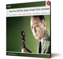 Coperta cărții Jascha Heifetz plays Great Violin Sonatas