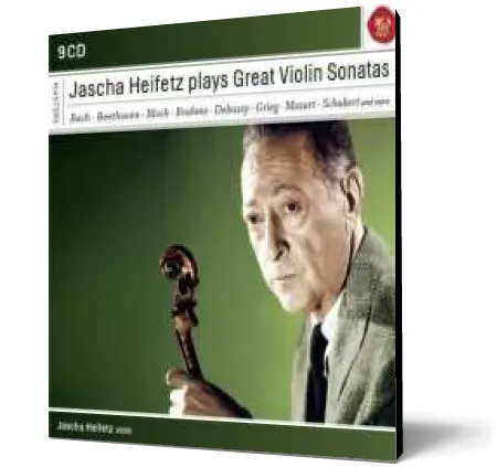 Coperta cărții Jascha Heifetz plays Great Violin Sonatas
