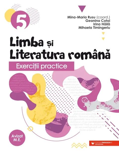 Coperta cărții Exerciții practice de limba și literatura română. Caiet de lucru. Clasa a V-a