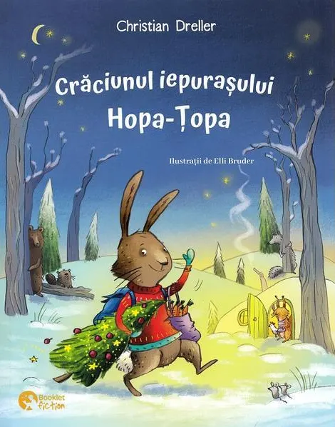 Coperta cărții Craciunul iepurasului Hopa-Topa. Craciunul ratonilor