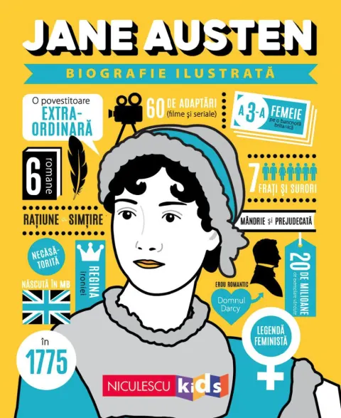 Coperta cărții Jane Austen. Biografie ilustrată