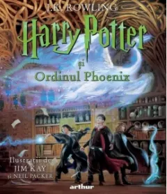 Coperta cărții Harry Potter si Ordinul Phoenix. Editie ilustrata