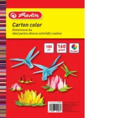 Coperta cărții Carton colorat, 160 grame, dimensiune 295 x 210 cm, 100 coli