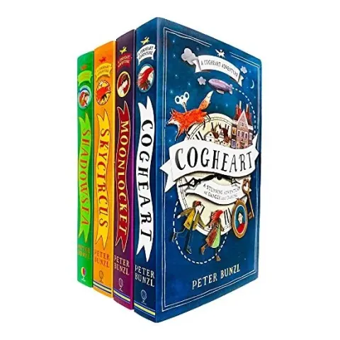 Coperta cărții The Cogheart Adventures 4 Books Collection Set, Peter Bunzl