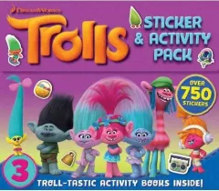 Coperta cărții Trolls sticker & activity pack