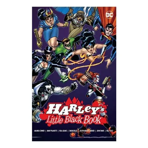 Coperta cărții Harley's Little Black Book, Jimmy Palmiotti, Amanda Conner, Neal Adams, Billy Tucci