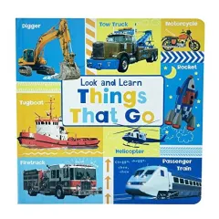 Coperta cărții Lift-The-Flap Learn about Trucks and Other Things That Go, Page Publications